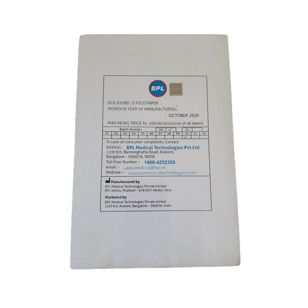 ECG 9108D Z-FOLD Paper (150 Sheets)