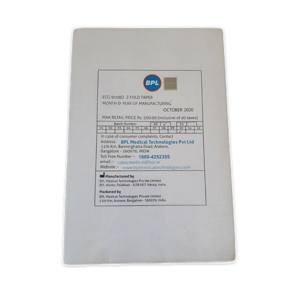 ECG 9108 Z-FOLD Paper (100 Sheets)